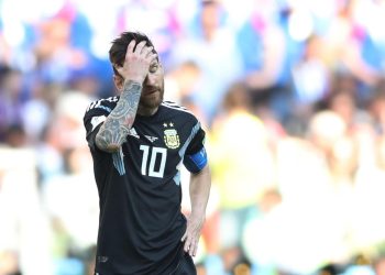 Soccer Football - World Cup - Group D - Argentina vs Iceland - Spartak Stadium, Moscow, Russia - June 16, 2018   Argentina's Lionel Messi looks dejected    REUTERS/Carl Recine