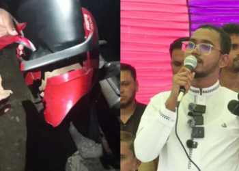 হান্নান মাসউদের মোটরসাইকেল বহরে হামলা, আহত ১