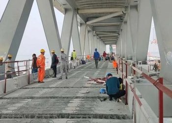 পদ্মা সেতুতে রেললাইন বসানোর কাজ শুরু